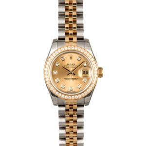 Unworn Rolex Datejust 179383 Diamond Bezel