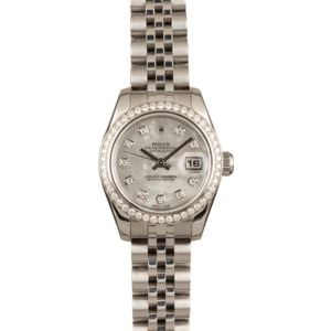 Pre-Owned Rolex Lady Datejust 179384 MOP Diamonds