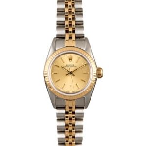 Women's Rolex Oyster Perpetual 67193 Champagne