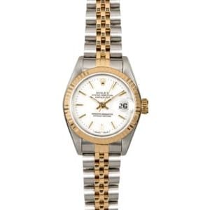 Ladies Rolex Datejust 69173 White Index Dial