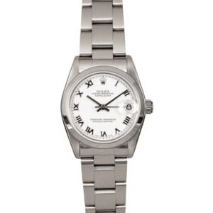 Mid-Size Rolex Datejust 78240 White Roman