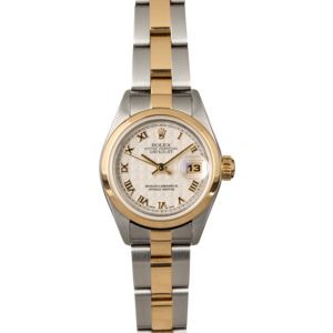 Rolex Lady Datejust 79163 Ivory Pyramid Dial