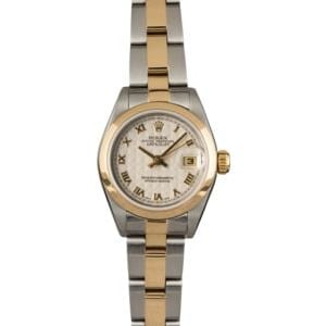 Pre Owned Rolex Lady-Datejust 79163 Ivory Pyramid