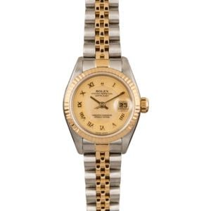 Pre-Owned Rolex Datejust 79173 MOP Decorated Dial