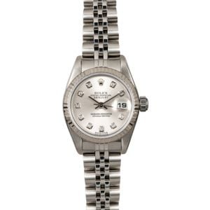 Rolex Ladies Datejust 79174 Silver Diamond Dial