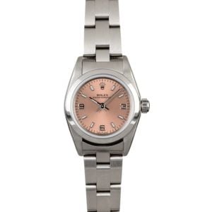 Rolex Lady Oyster Perpetual 76080 Salmon Dial