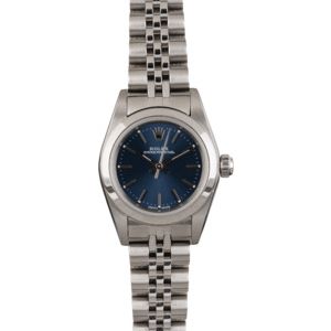 Rolex Oyster Perpetual 76080 Blue Dial