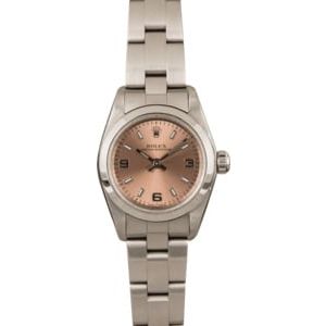 Used Rolex Oyster Perpetual Ladies 76080 Pink Dial T