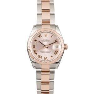 Pre Owned Rolex Mid-Size Datejust 178271 Two Tone Everose