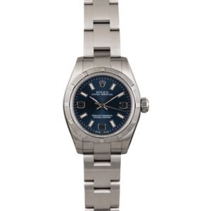 Ladies Rolex Oyster Perpetual 176210 Blue Dial