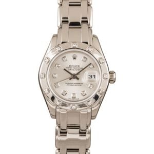 White Gold Rolex Pearlmaster 80319