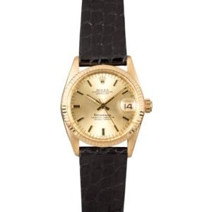 Rolex Gold Datejust 6827 Tiffany & Co Dial