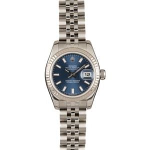 Rolex Ladies Datejust 179174 Blue Dial