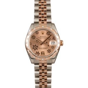 Rolex Datejust 178341 Everose Floral Dial