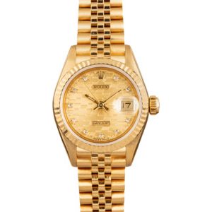 PreOwned Rolex Lady Datejust 69178 Chevy Diamond Dial