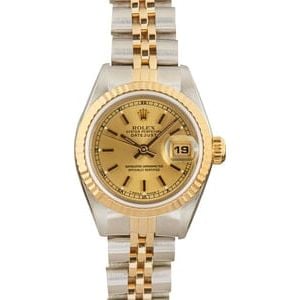 Ladies 26MM Rolex Datejust 69173 Champagne