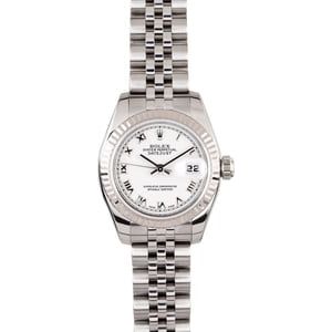 Ladies Rolex DateJust 179174 White Dial