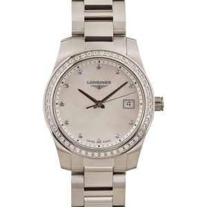 Ladies Longines Conquest Diamond Dial & Bezel