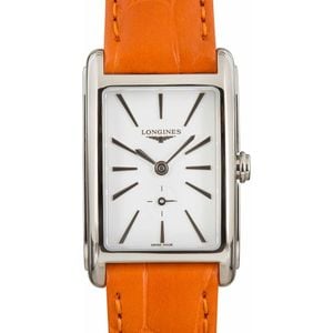 Longines DolceVita Orange Leather Strap