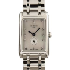 Longines DolceVita White Mother of Pearl Diamond Dial