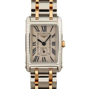 Longines DolceVita Stainless Steel & 18k Pink Gold