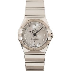 Womens Omega Constellation Mother of Pearl Diamond Dial