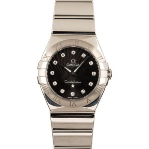 Omega Constellation Black Supernova Diamond Dial