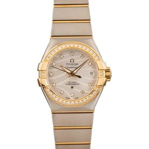 Omega Constellation Diamond Bezel & Mother of Pearl Dial