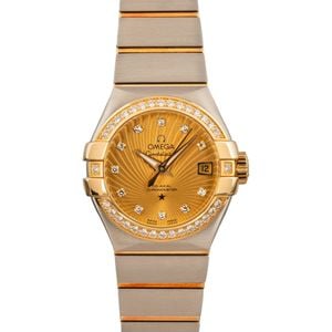 Ladies Omega Constellation Champagne Supernova Dial