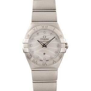 Womens Omega Constellation Wavy Diamond Dial