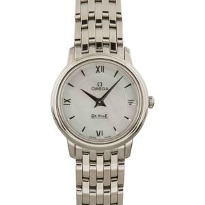 Womens Omega De Ville Prestige Mother of Pearl Dial