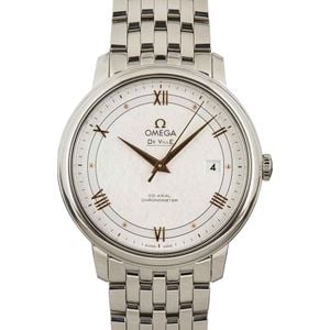 Omega De Ville Prestige Silver Silk Dial