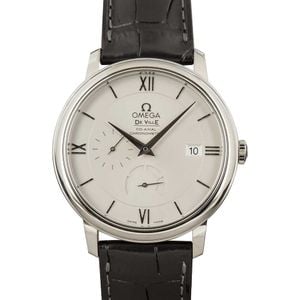 Omega De Ville Prestige Steel on Leather Strap