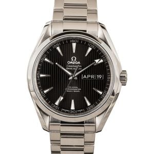 Omega Seamaster Aqua Terra Stainless Steel Black Dial