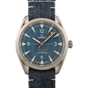 Omega Seamaster Railmaster Blue Jeans Dial on NATO Strap