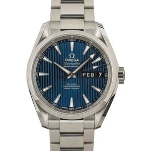 Omega Seamaster Aqua Terra Blue Annual Calendar Dial