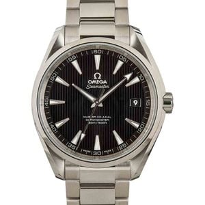 Omega Seamaster Black Teak Aqua Terra