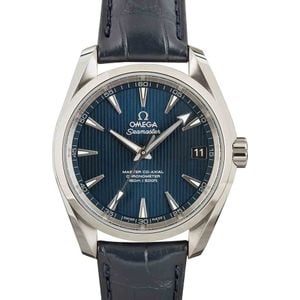 Omega Seamaster Aqua Terra Blue Dial & Leather Strap