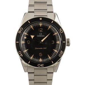 Pre-owned Omega Seamaster 300 Stainless Steel