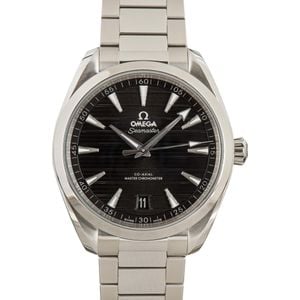 Pre-owned Omega Seamaster Aqua Terra 150M Black