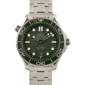 Used Omega Seamaster Diver 300M Green Wave Dial