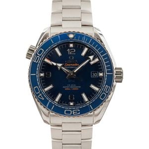 Pre-owned Omega Seamaster Planet Ocean Blue Dial