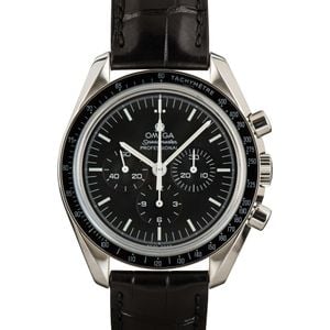 Men's Omega Speedmaster Moonwatch 42MM Leather Band