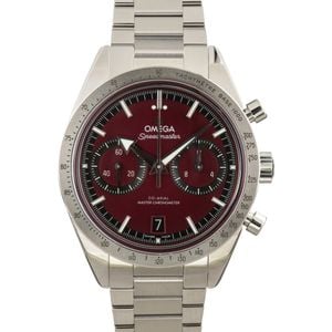 Pre-owned Omega Speedmaster '57 Burgundy Dial