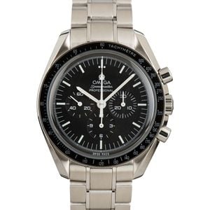 Mens Omega Speedmaster Moonwatch Professional Black Dial