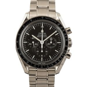 Mens Omega Speedmaster Moonwatch Professional Black Dial