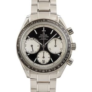 Pre-owned Omega Speedmaster Stainless Steel Black