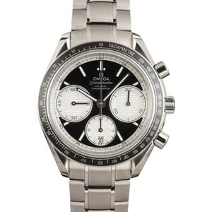 Pre-owned Omega Speedmaster Black Dial Stainless Steel