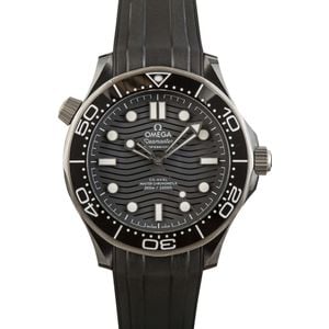 Mens Omega Seamaster Diver 300M Black Ceramic