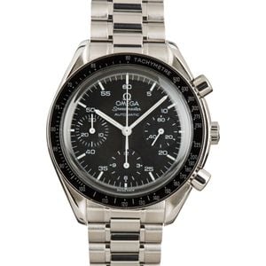 Omega Speedmaster Reduced Automatic Steel Chronograph Black Dial